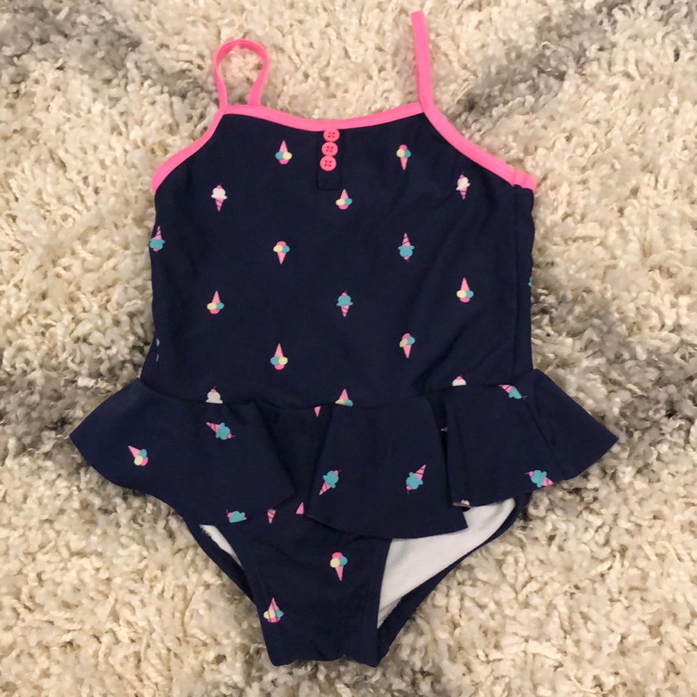 Carters Toddler Skirted Ice Cream Cone Swimsuit